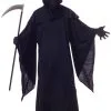 Horror Robe Adult Costume (Black) -Cheap Kids Costumes Store 01145 full 1