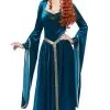 Lady Guinevere Adult Costume (Teal) -Cheap Kids Costumes Store 01380 full 1
