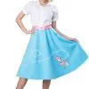 50s Blue Poodle Skirt Adult Costume
