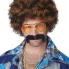 Disco Dirt Bag Wig & Moustache (Blonde/Brown) -Cheap Kids Costumes Store 70034 full 1