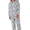 Dalmatian Fleece Jumpsuit Adult Costume