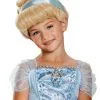 Cinderella Deluxe Child Wig -Cheap Kids Costumes Store D21073 full 1