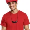 Mario Hat & Moustache Necklace Accessory Kit -Cheap Kids Costumes Store D67805 full 1