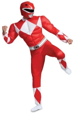 Red Ranger Classic Muscle Adult Costume