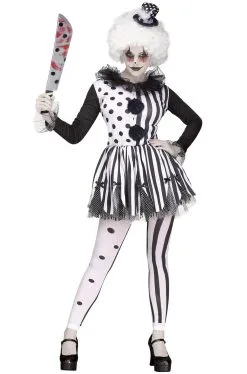Killer Clown Lady Adult Costume