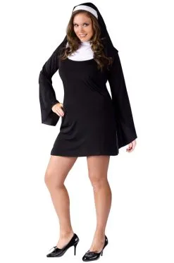 Naughty Nun Plus Size Costume