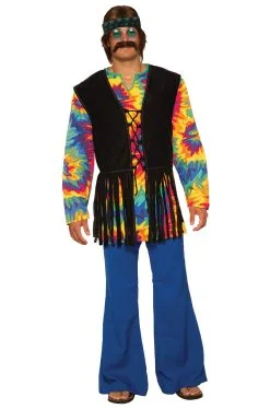 Tie Dye Dude Adult Costume