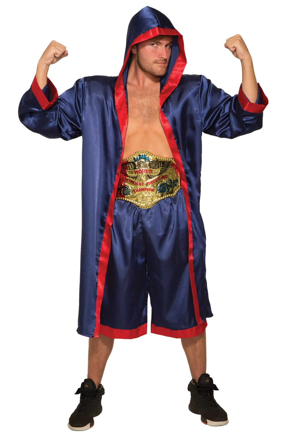 Blue Male Boxer Adult Costume 3 Blue Male Boxer Adult Costume