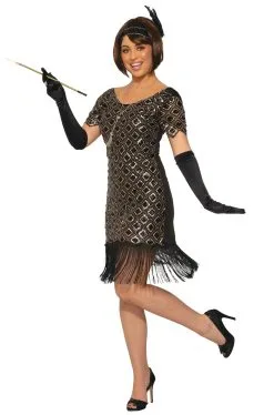 Rose Gold Diamond Flapper Adult Costume (XS/S)