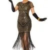 Art Deco Flapper Adult Costume (XS/S) -Cheap Kids Costumes Store FM85825 full 1