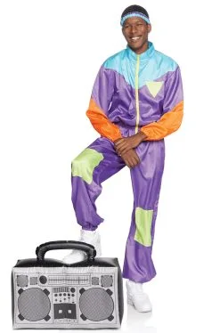 Men's Totally Awesome 80s Ski Suit Adult Costume