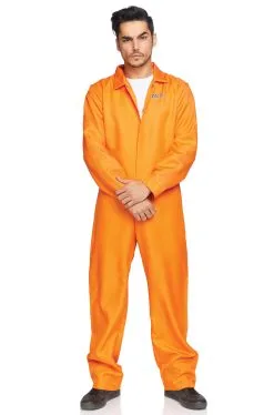 Men's Prison Jumpsuit Adult Costume