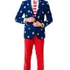 Stars And Stripes Suit Adult Costume -Cheap Kids Costumes Store PP0023 full 1