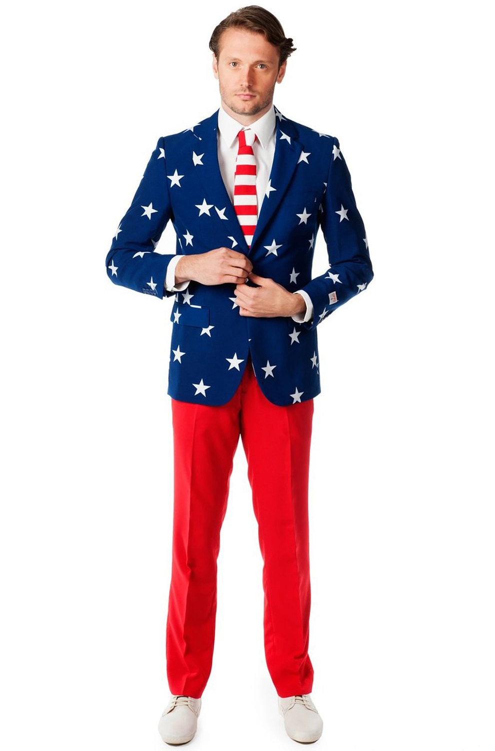 Stars And Stripes Suit Adult Costume 3 Stars And Stripes Suit Adult Costume
