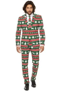 Festive Green Suit Adult Costume