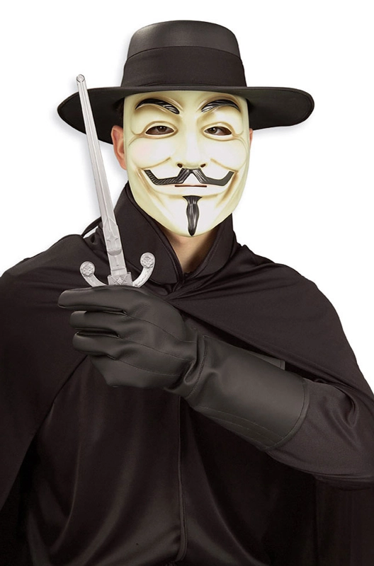 V For Vendetta Adult Costume Kit 3 V For Vendetta Adult Costume Kit