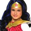 DC Super Hero Girls Wonder Woman Child Wig -Cheap Kids Costumes Store R32971 full 1