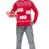Ho Ho Ho Sweater Adult Costume -Cheap Kids Costumes Store R810766 full 1