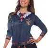 Gryffindor Printed Top Adult Costume -Cheap Kids Costumes Store R821144 full 1