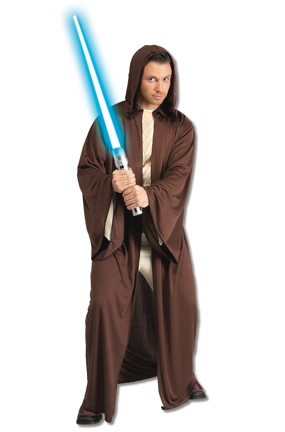Hooded Jedi Robe Adult Costume 3 Hooded Jedi Robe Adult Costume