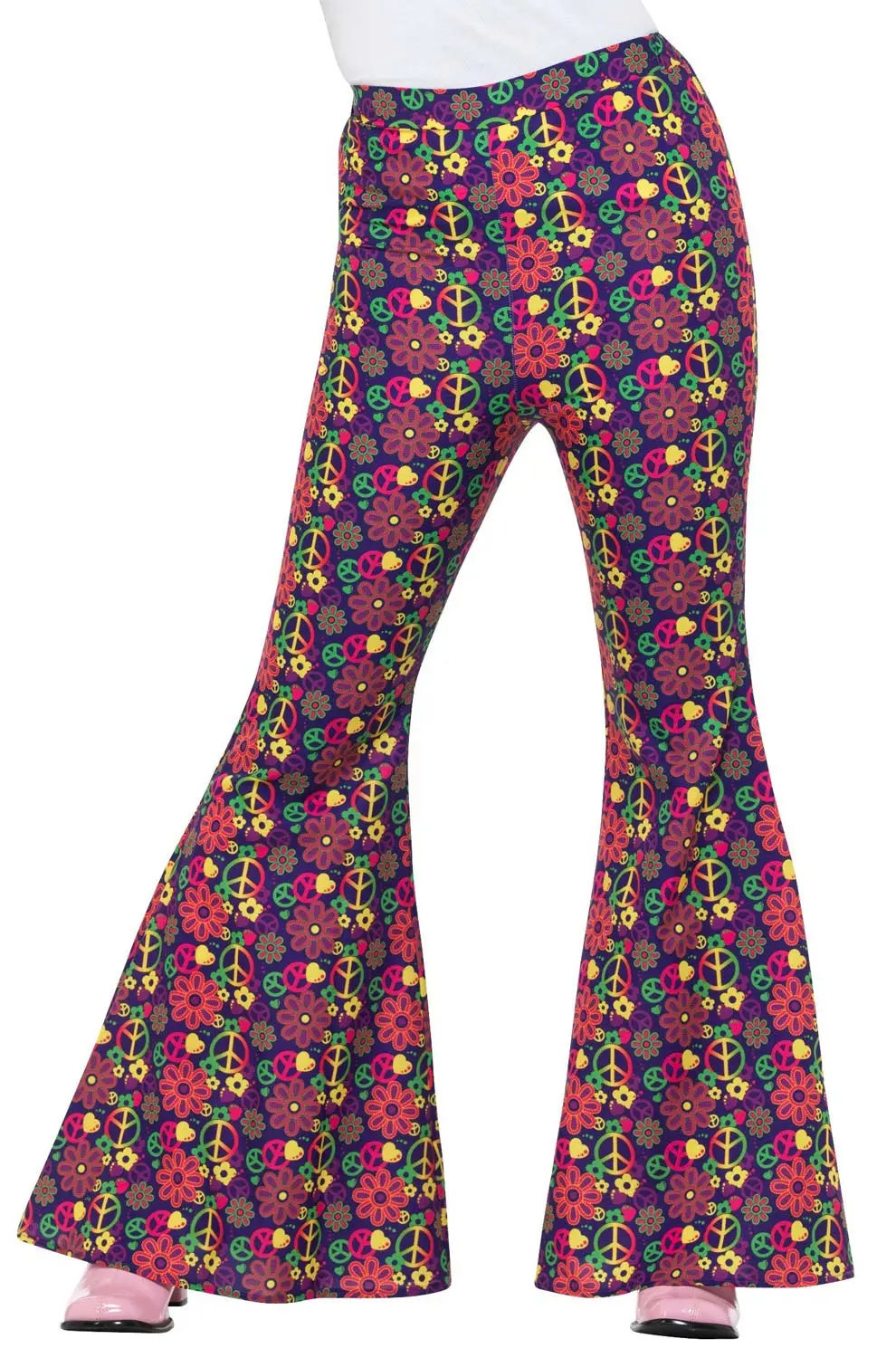 60s Psychedelic CND Flared Trousers Adult Costume 3 60s Psychedelic CND Flared Trousers Adult Costume