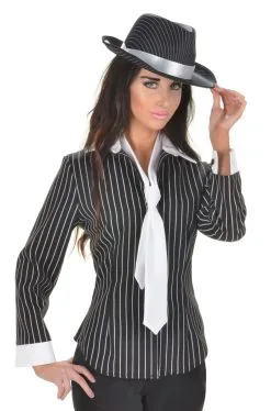 Gangster Fitted Shirt Adult Costume