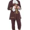 Colonial Gentleman Jacquard Adult Costume 2 Colonial Gentleman Jacquard Adult Costume -Cheap Kids Costumes Store U28507 full 1